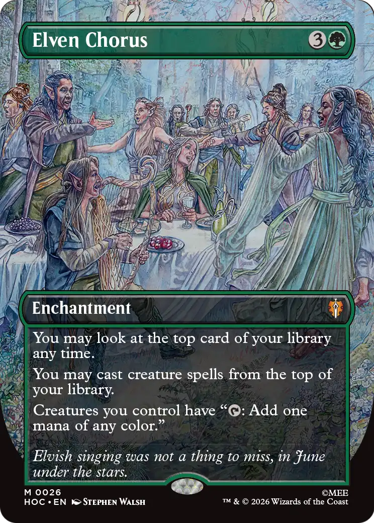 Elven Chorus (Borderless) [The Hobbit: Eternal-Legal] | Exor Games Summserside