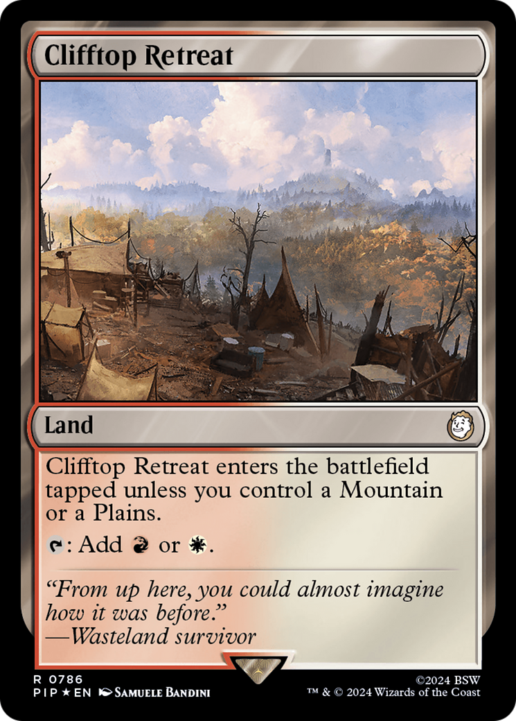 Clifftop Retreat (Surge Foil) [Fallout] | Exor Games Summserside