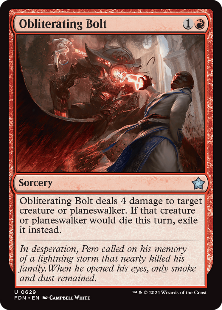 Obliterating Bolt [Foundations] | Exor Games Summserside