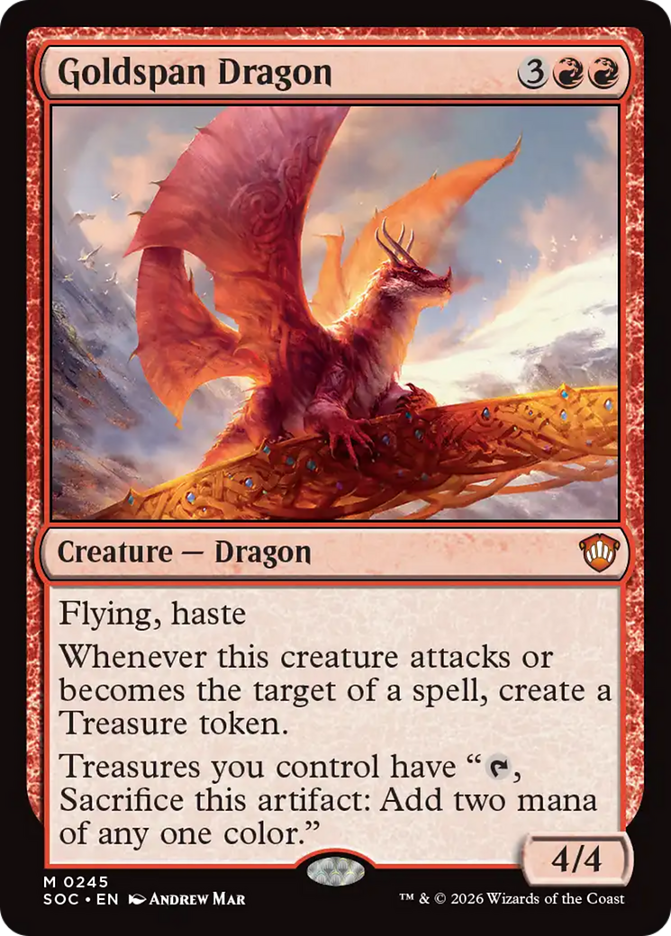 Goldspan Dragon [Secrets of Strixhaven Commander] | Exor Games Summserside