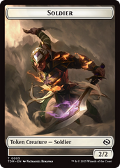 Soldier (0004) // Soldier (0005) Double-Sided Token [Tarkir: Dragonstorm Tokens] | Exor Games Summserside