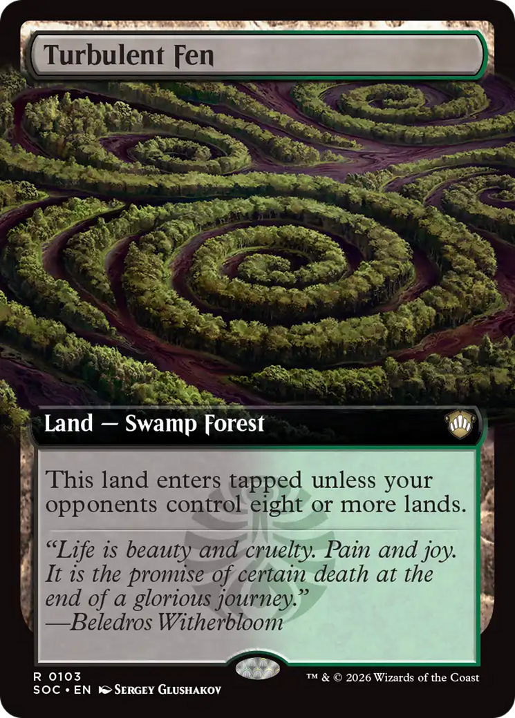 Turbulent Fen (Extended Art) [Secrets of Strixhaven Commander] | Exor Games Summserside