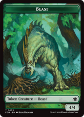 Dog // Beast (0033) Double-Sided Token [Foundations Tokens] | Exor Games Summserside