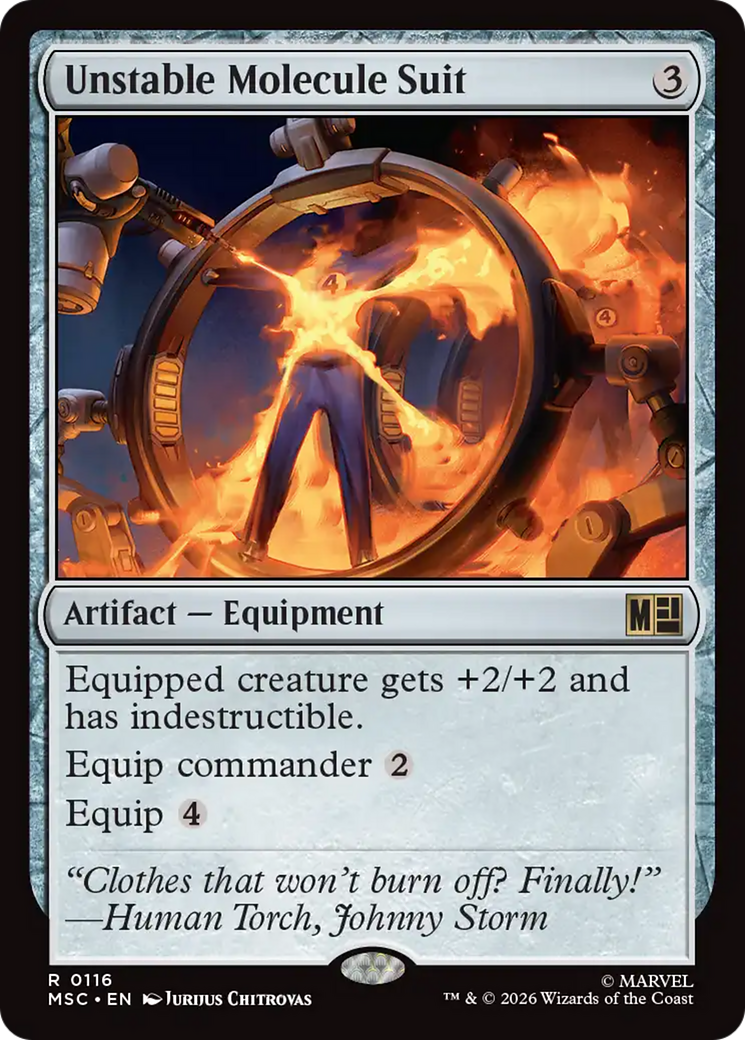 Unstable Molecule Suit (Surge Foil) [Marvel Super Heroes Commander] | Exor Games Summserside