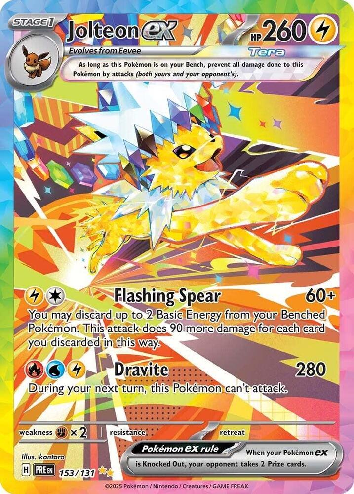 Jolteon ex (153/131) [Scarlet & Violet: Prismatic Evolutions] | Exor Games Summserside
