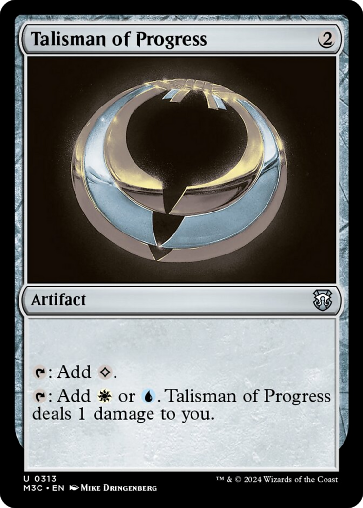 Talisman of Progress (Ripple Foil) [Modern Horizons 3 Commander] | Exor Games Summserside