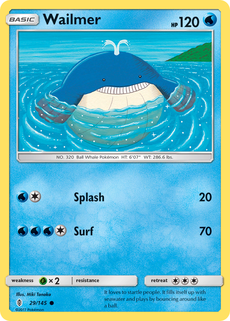 Wailmer (29/145) [Sun & Moon: Guardians Rising] | Exor Games Summserside