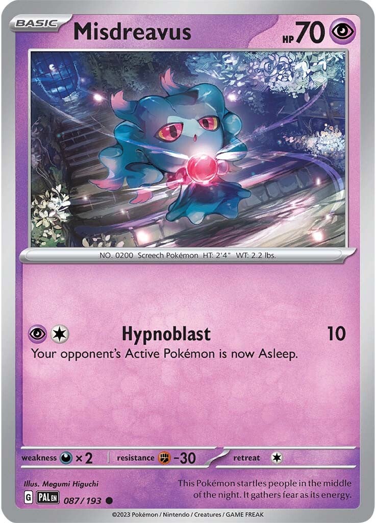 Misdreavus (087/193) [Scarlet & Violet: Paldea Evolved] | Exor Games Summserside