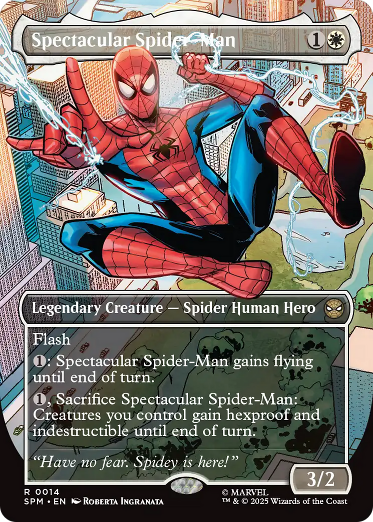 Spectacular Spider-Man (Borderless) [Marvel's Spider-Man Prerelease Promos] | Exor Games Summserside