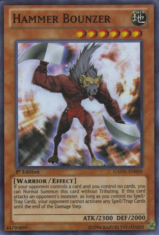 Hammer Bounzer [GAOV-EN009] Super Rare | Exor Games Summserside