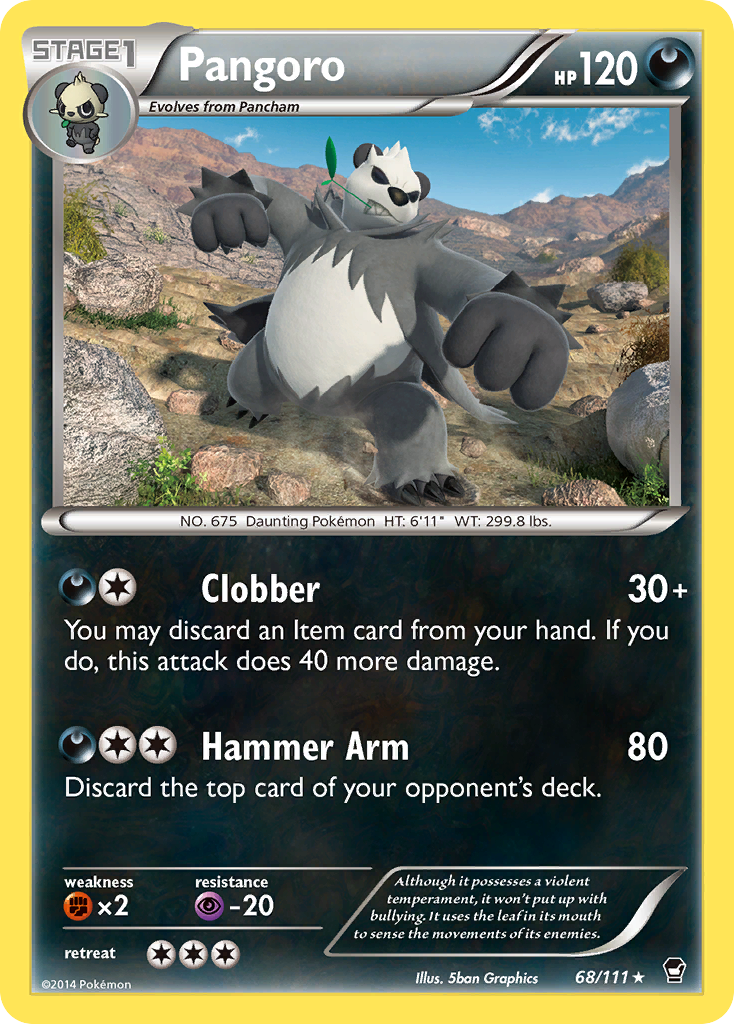 Pangoro (68/111) [XY: Furious Fists] | Exor Games Summserside