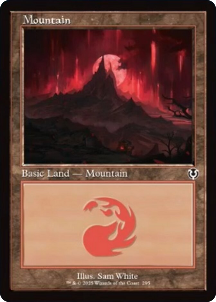 Mountain (295) (Retro Frame) [Innistrad Remastered] | Exor Games Summserside