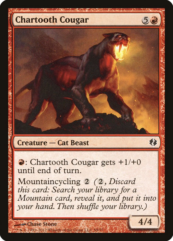 Chartooth Cougar [Duel Decks: Venser vs. Koth] | Exor Games Summserside