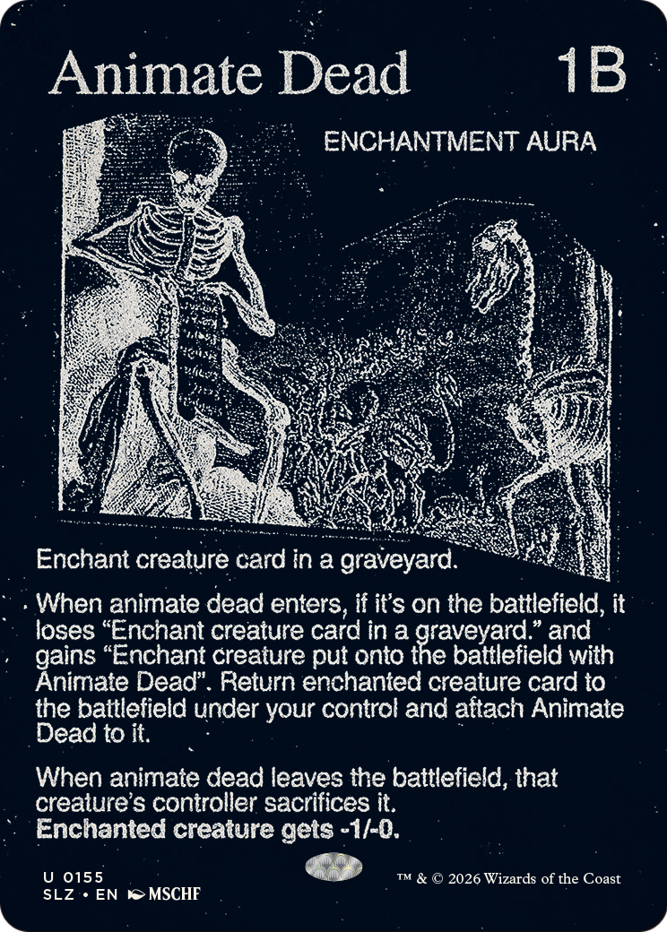 Animate Dead (0155) [Secret Lair x MSCHF: The Zeta Set] | Exor Games Summserside