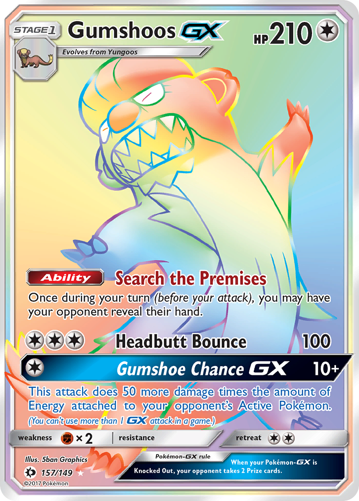 Gumshoos GX (157/149) [Sun & Moon: Base Set] | Exor Games Summserside