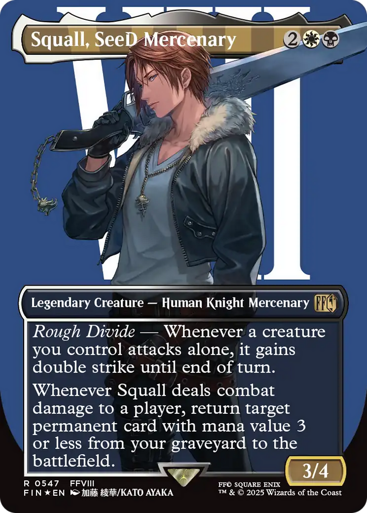 Squall, SeeD Mercenary (Borderless) (Surge Foil) [FINAL FANTASY] | Exor Games Summserside