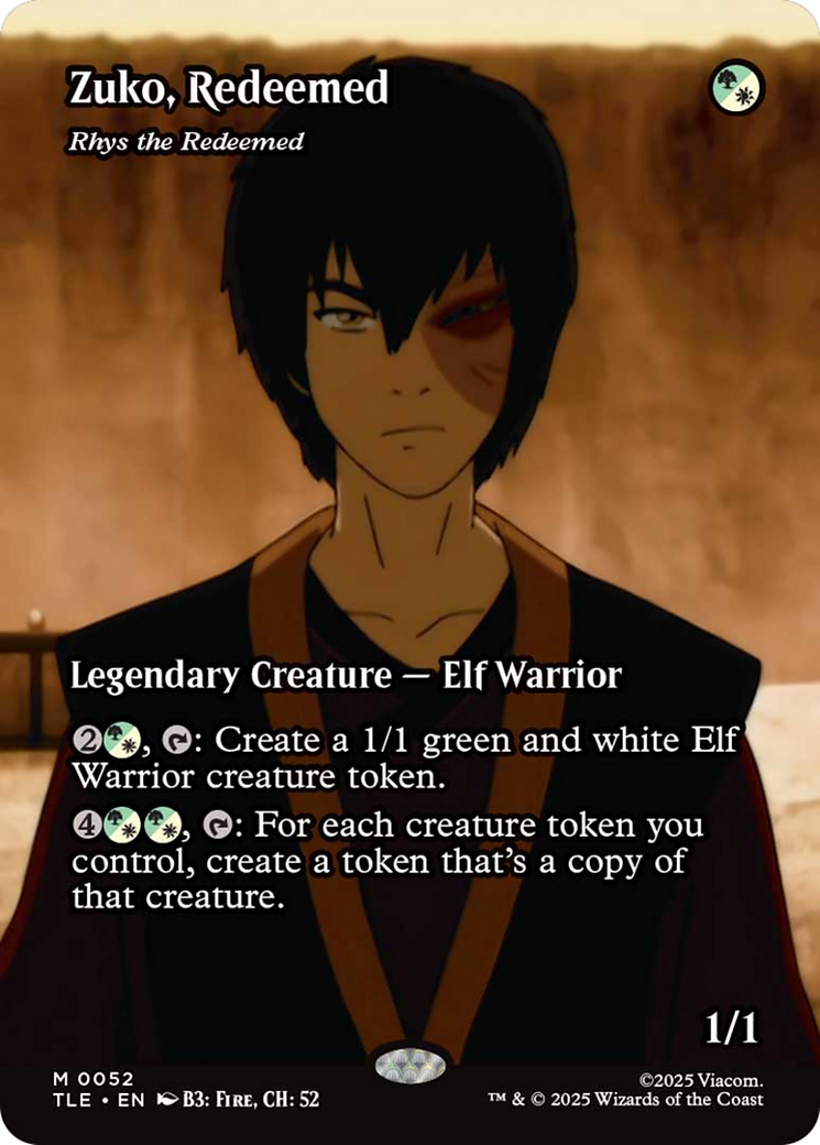 Zuko, Redeemed - Rhys the Redeemed (Borderless) [Avatar: The Last Airbender: Eternal-Legal] | Exor Games Summserside