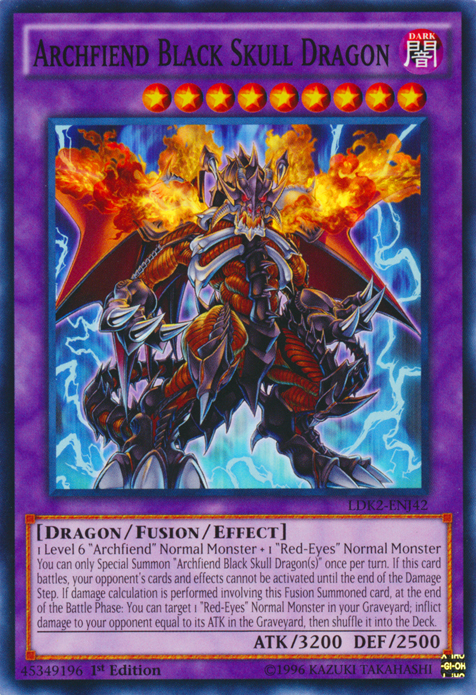 Archfiend Black Skull Dragon [LDK2-ENJ42] Common | Exor Games Summserside