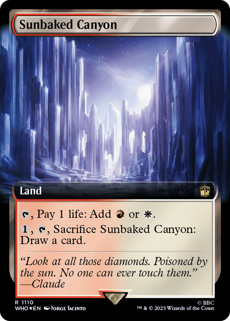 Sunbaked Canyon (Extended Art) (Surge Foil) [Doctor Who] | Exor Games Summserside