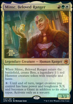 Minsc, Beloved Ranger [Dungeons & Dragons: Adventures in the Forgotten Realms Prerelease Promos] | Exor Games Summserside