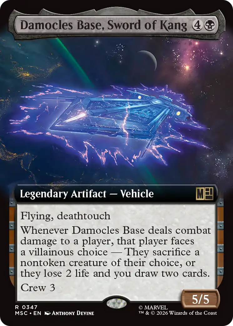 Damocles Base, Sword of Kang (Extended Art) [Marvel Super Heroes Commander] | Exor Games Summserside