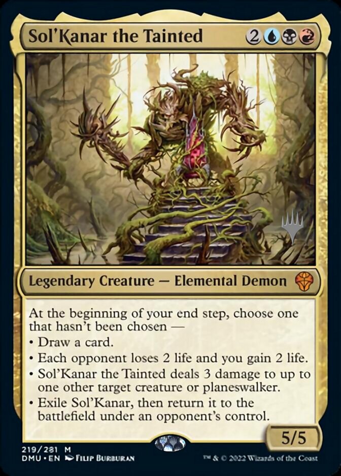 Sol'Kanar the Tainted (Promo Pack) [Dominaria United Promos] | Exor Games Summserside