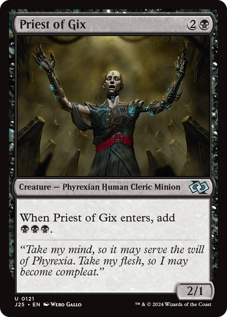 Priest of Gix [Foundations Jumpstart] | Exor Games Summserside