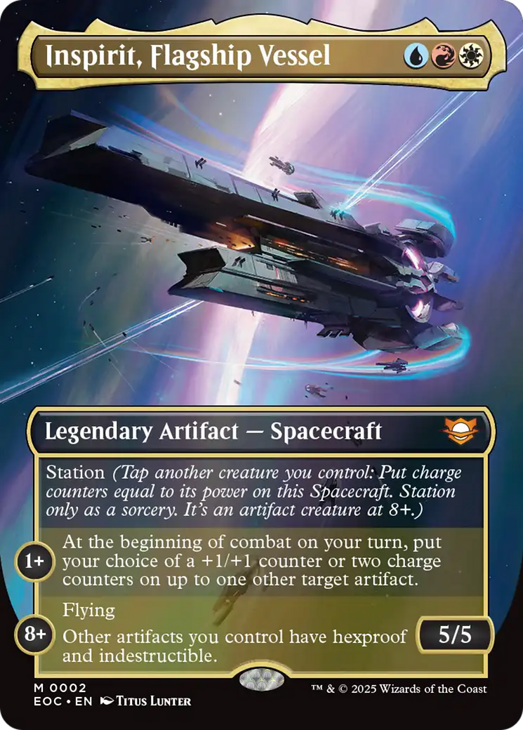 Inspirit, Flagship Vessel (Borderless) [Edge of Eternities Commander] | Exor Games Summserside