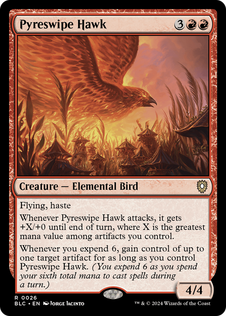 Pyreswipe Hawk [Bloomburrow Commander] | Exor Games Summserside