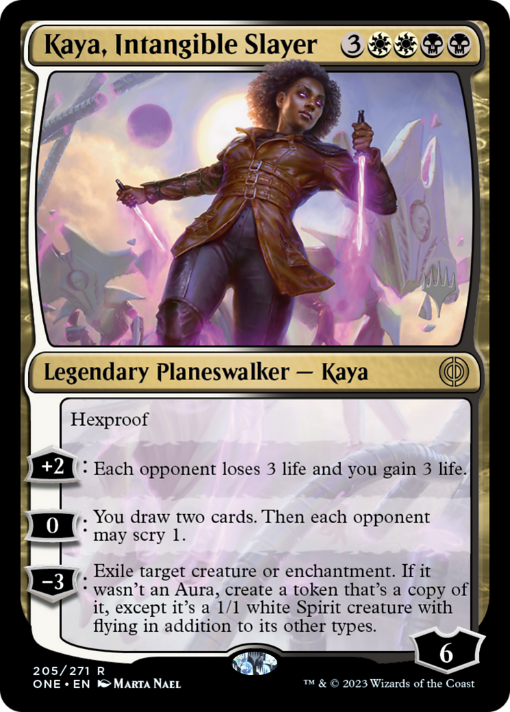 Kaya, Intangible Slayer (Promo Pack) [Phyrexia: All Will Be One Promos] | Exor Games Summserside