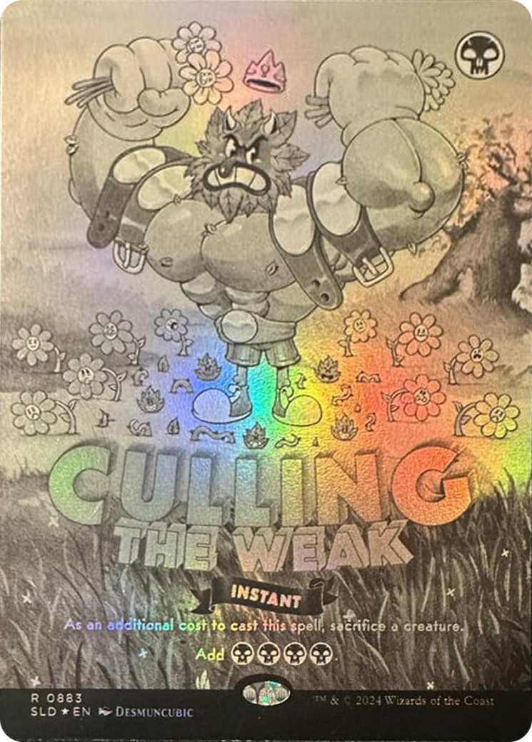 Culling the Weak (Black & White Foil) [Secret Lair Drop Series] | Exor Games Summserside
