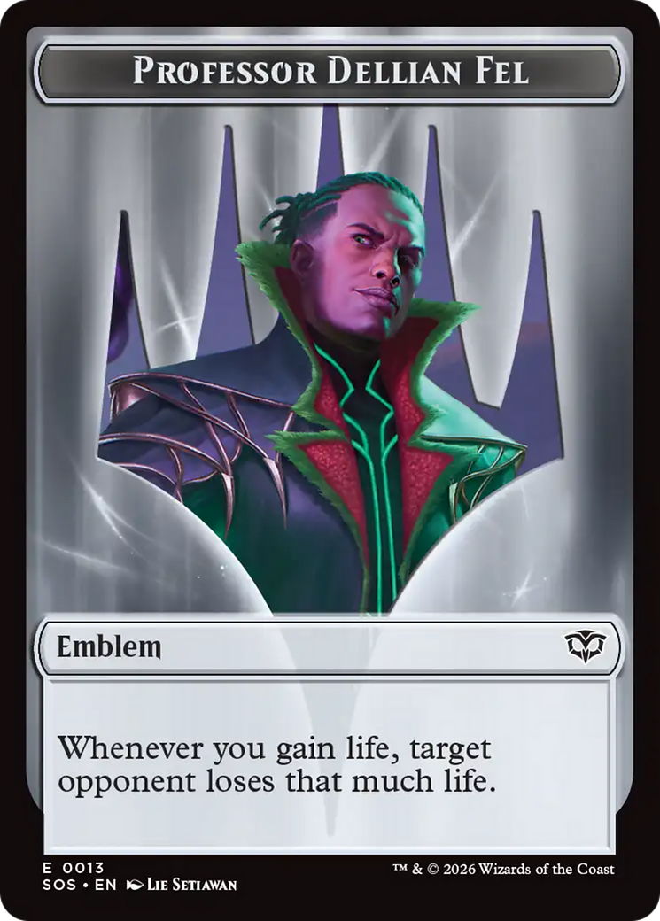 Professor Dellian Fel // Pest (0008) Double-Sided Token [Secrets of Strixhaven Tokens] | Exor Games Summserside