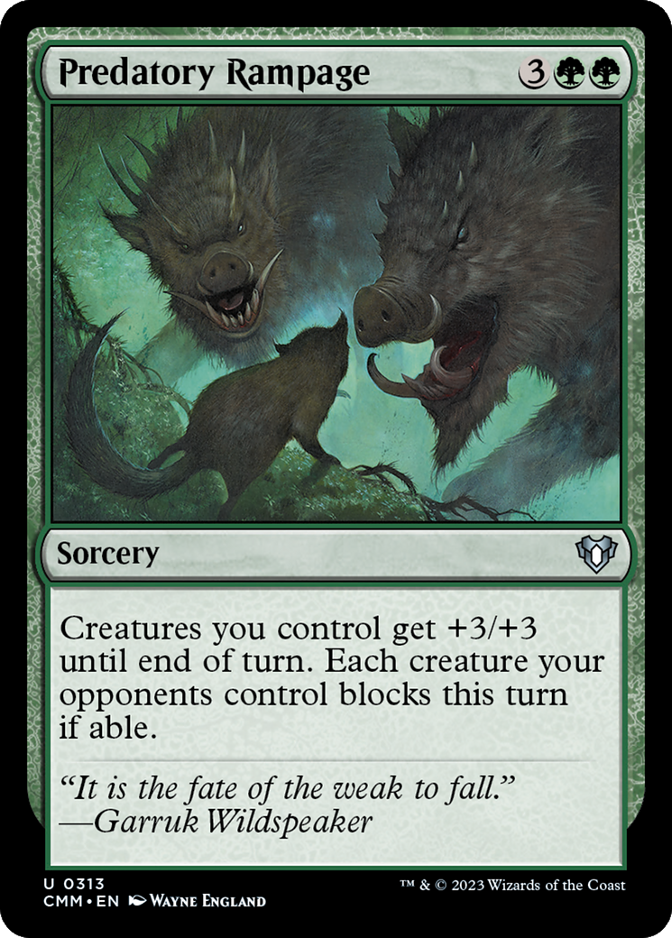 Predatory Rampage [Commander Masters] | Exor Games Summserside