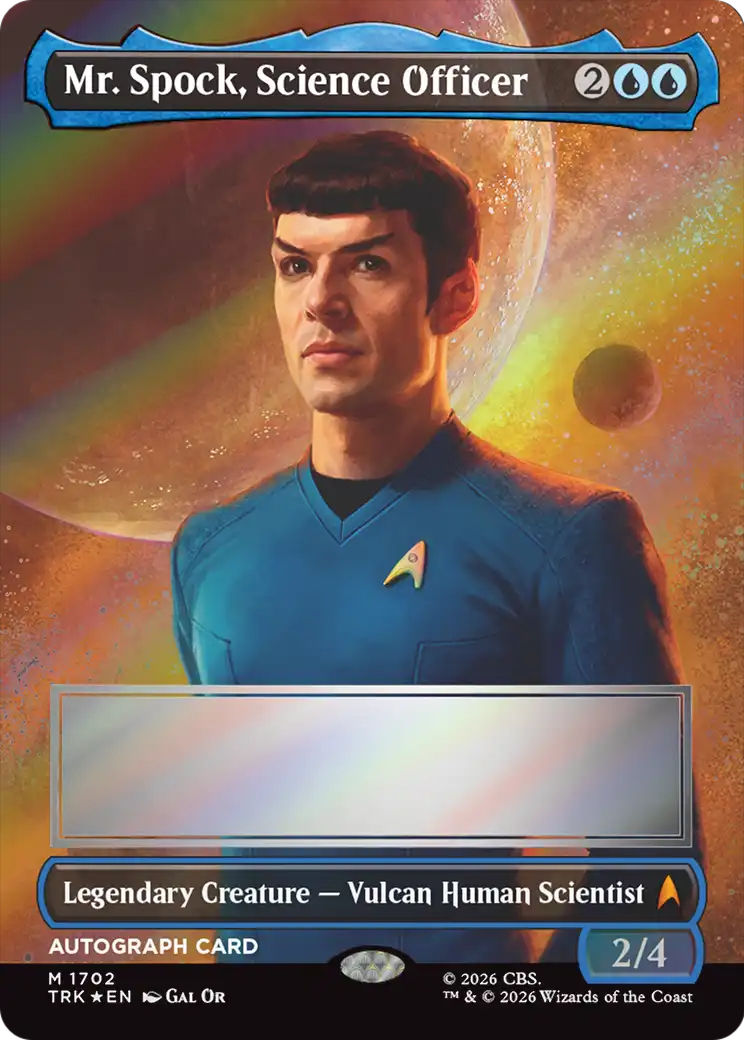 Mr. Spock, Science Officer (Borderless) (Signed) [Star Trek] | Exor Games Summserside