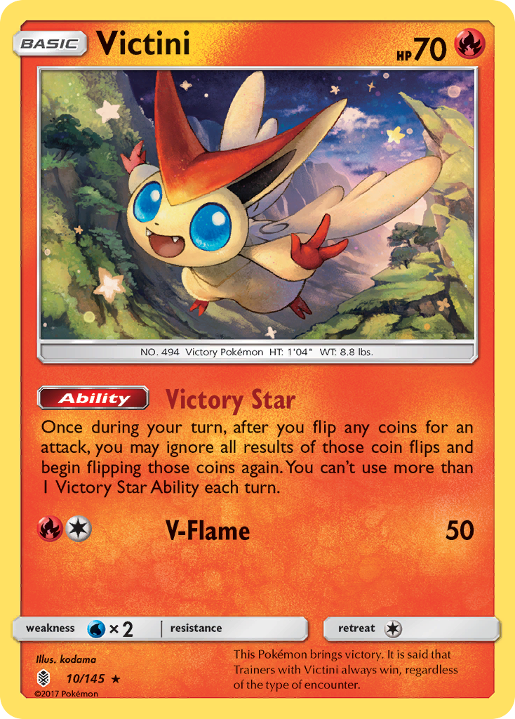 Victini (10/145) [Sun & Moon: Guardians Rising] | Exor Games Summserside