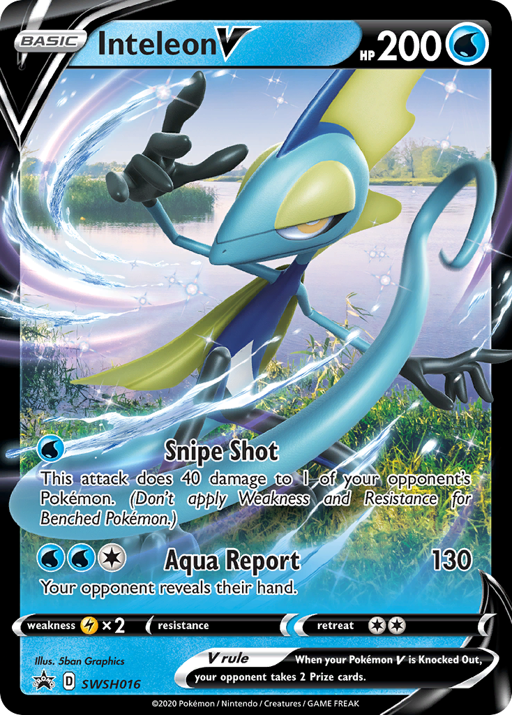 Inteleon V (SWSH016) (Jumbo Card) [Sword & Shield: Black Star Promos] | Exor Games Summserside