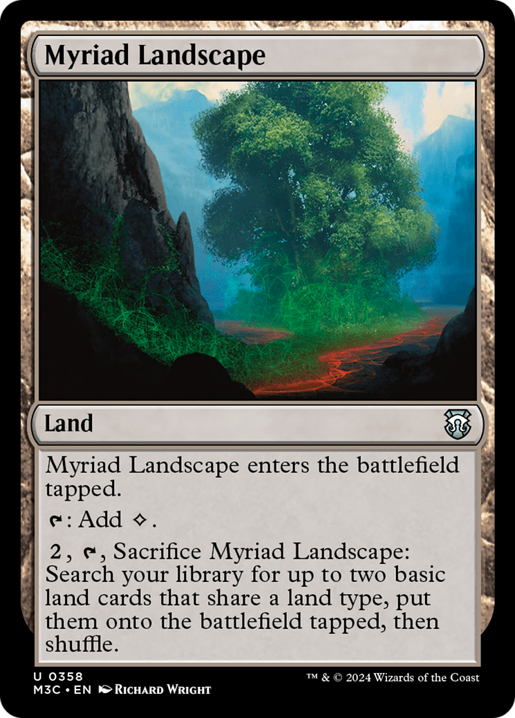 Myriad Landscape (Ripple Foil) [Modern Horizons 3 Commander] | Exor Games Summserside