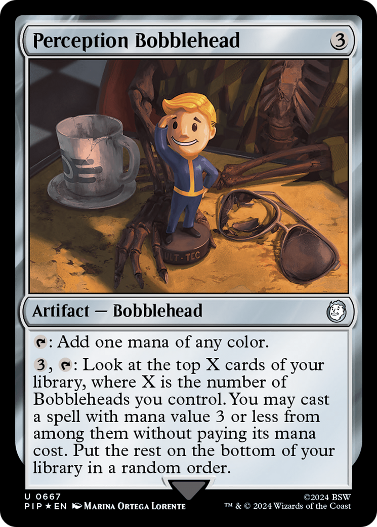 Perception Bobblehead (Surge Foil) [Fallout] | Exor Games Summserside