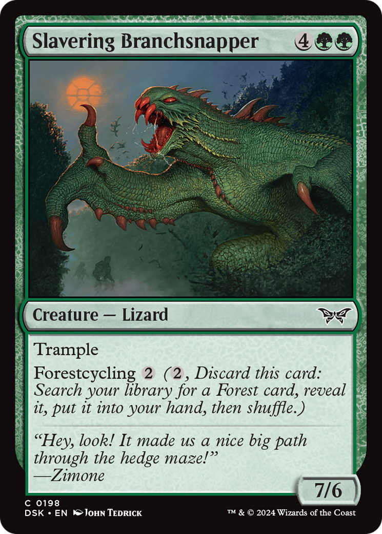 Slavering Branchsnapper [Duskmourn: House of Horror] | Exor Games Summserside
