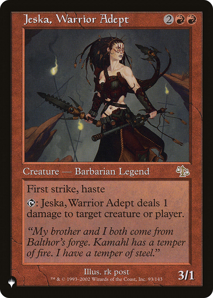 Jeska, Warrior Adept [The List] | Exor Games Summserside