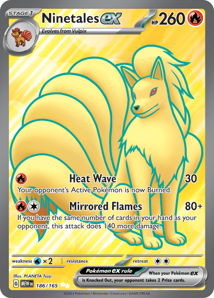 Ninetales ex (186/165) [Scarlet & Violet: 151] | Exor Games Summserside