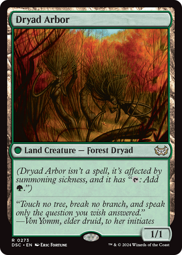 Dryad Arbor [Duskmourn: House of Horror Commander] | Exor Games Summserside