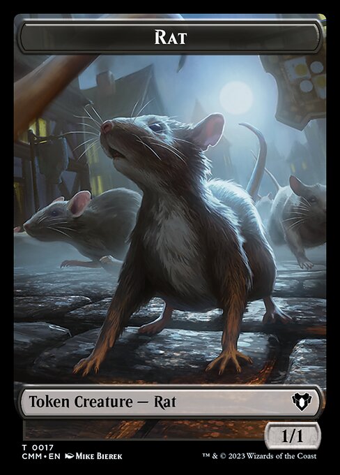 City's Blessing // Rat Double-Sided Token [Commander Masters Tokens] | Exor Games Summserside