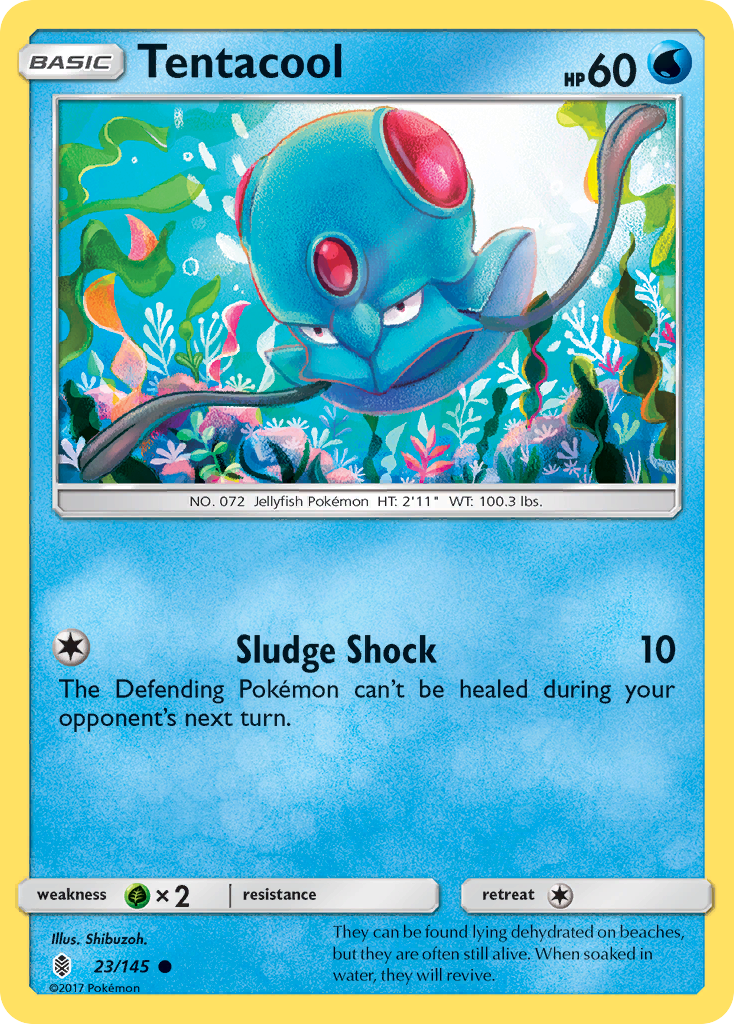 Tentacool (23/145) [Sun & Moon: Guardians Rising] | Exor Games Summserside