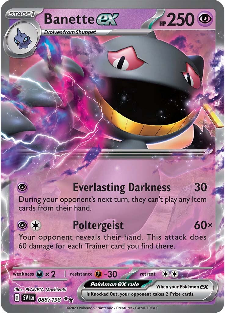 Banette ex (088/198) [Scarlet & Violet: Base Set] | Exor Games Summserside