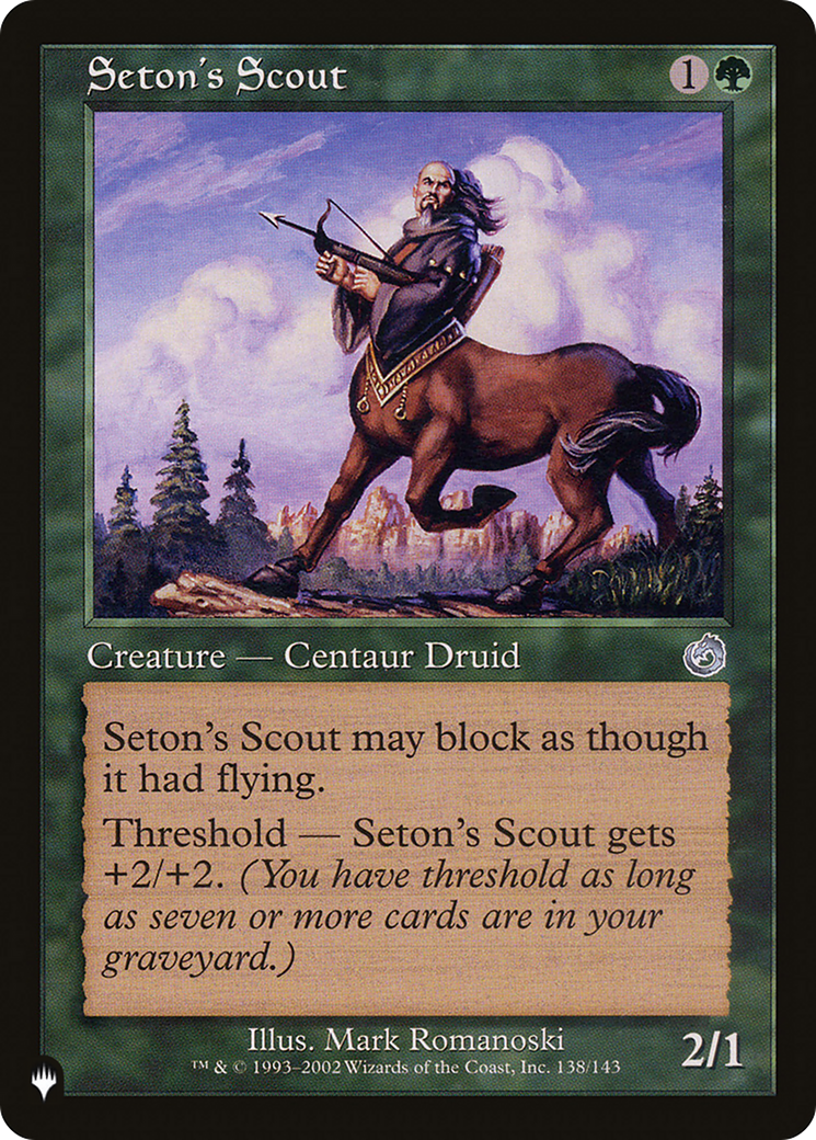 Seton's Scout [The List] | Exor Games Summserside