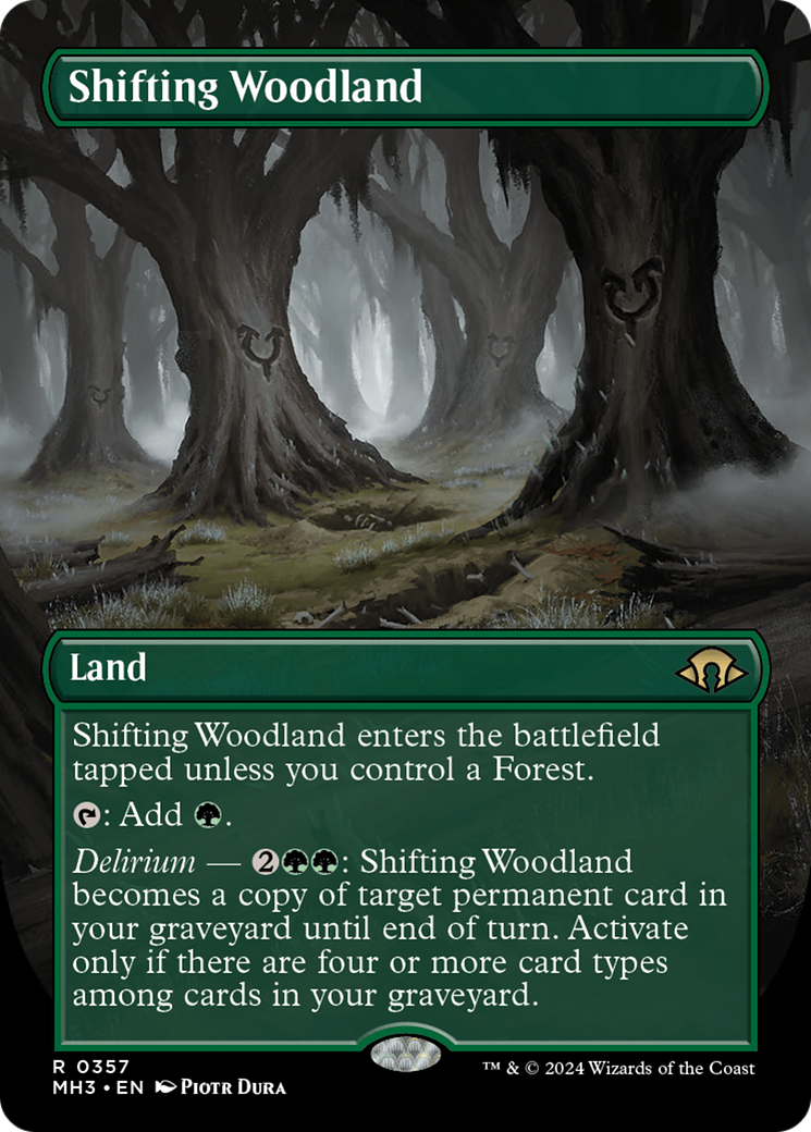 Shifting Woodland (Borderless) [Modern Horizons 3] | Exor Games Summserside