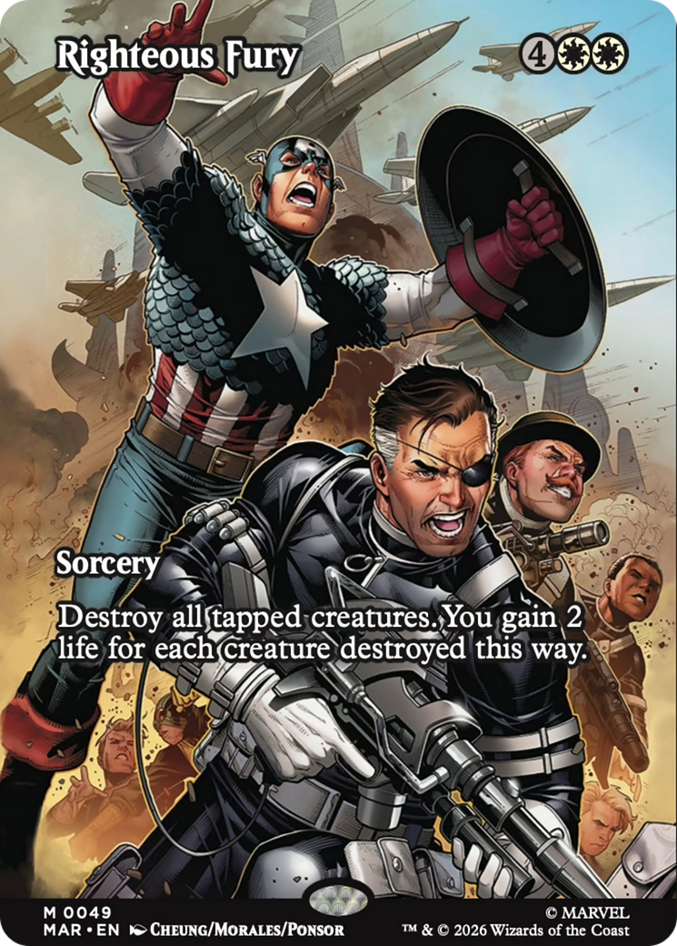 Righteous Fury (Borderless) [Marvel Universe: Eternal-Legal] | Exor Games Summserside