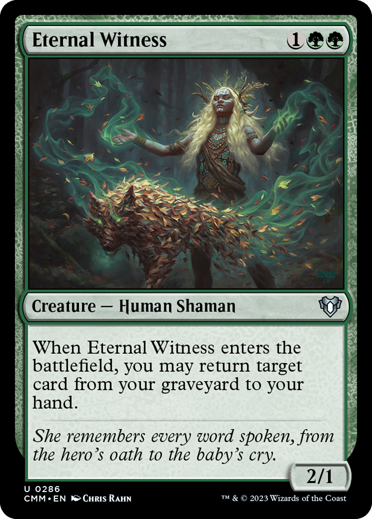 Eternal Witness [Commander Masters] | Exor Games Summserside