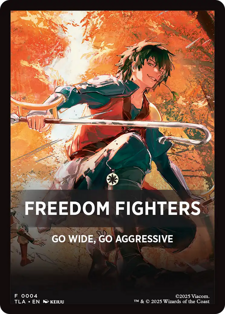 Freedom Fighters Theme Card [Avatar: The Last Airbender Tokens] | Exor Games Summserside